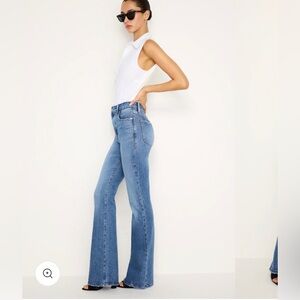 NWT Good American Soft Tech Classic Slim Flare Jeans